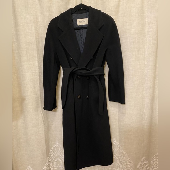 Max mara maxmara madame icon 101801 black coat - Picture 8 of 14